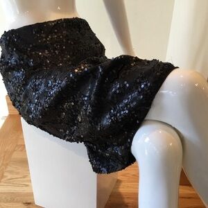Garner Hill sequin black pencil skirt size 12 fully lined